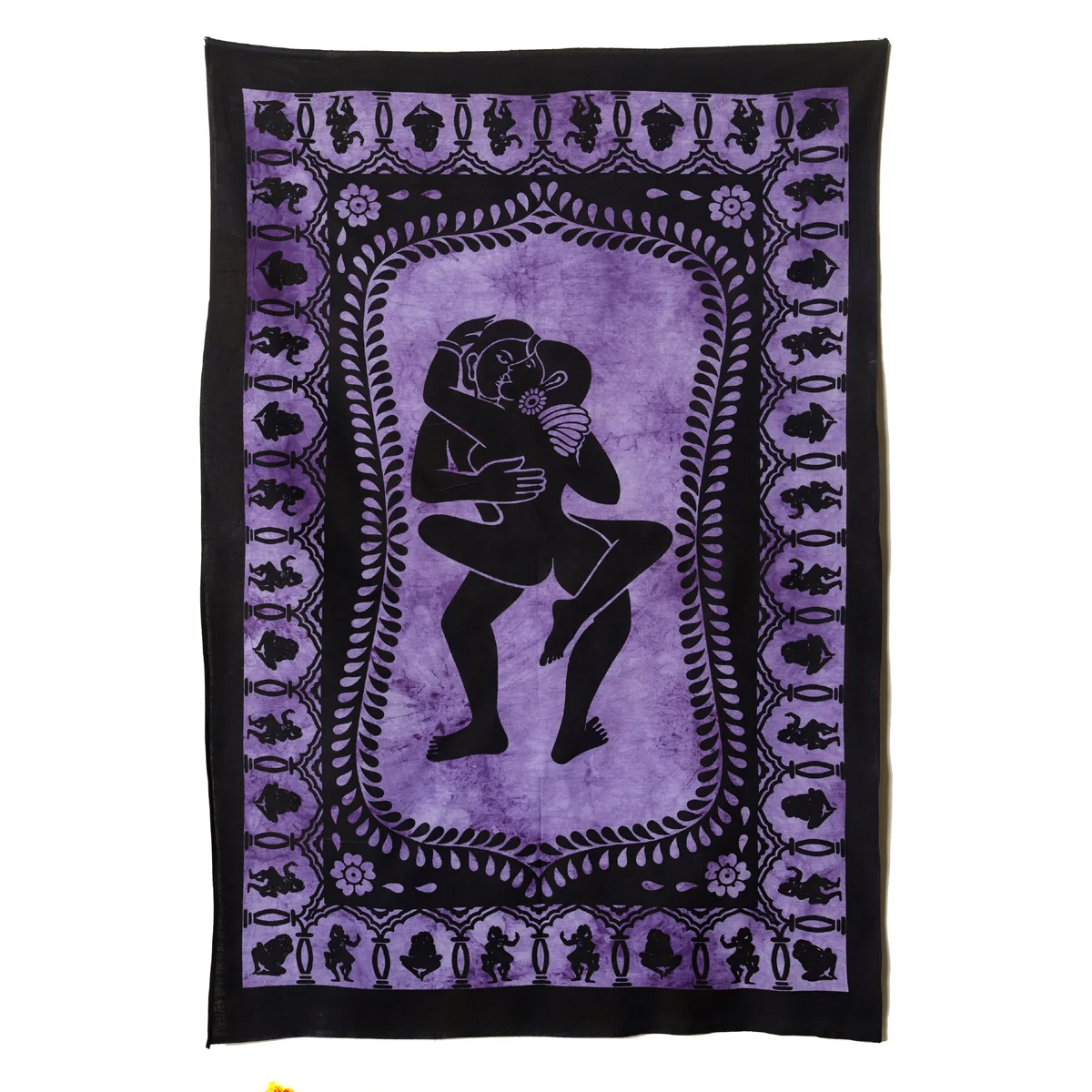 Kamasutra Sex Positions Indian Ancient Svreen Print Cotton Wall  